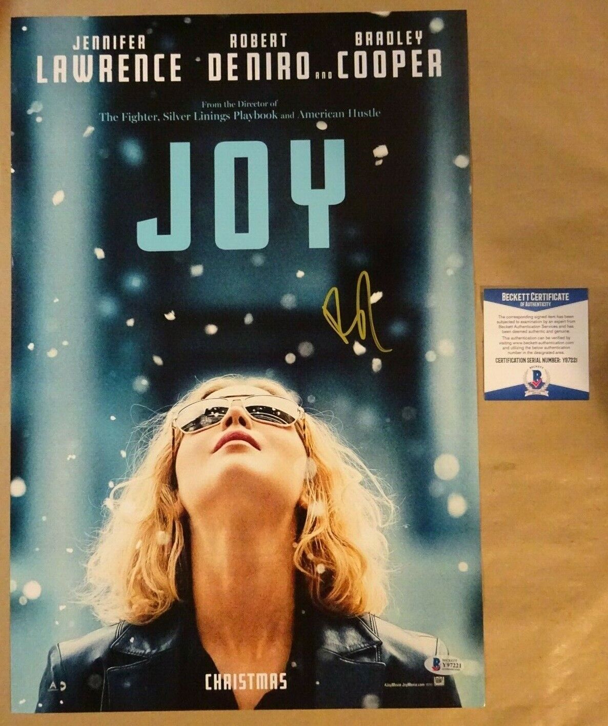 Signed EDGAR RAMIREZ Autographed JOY 12x18