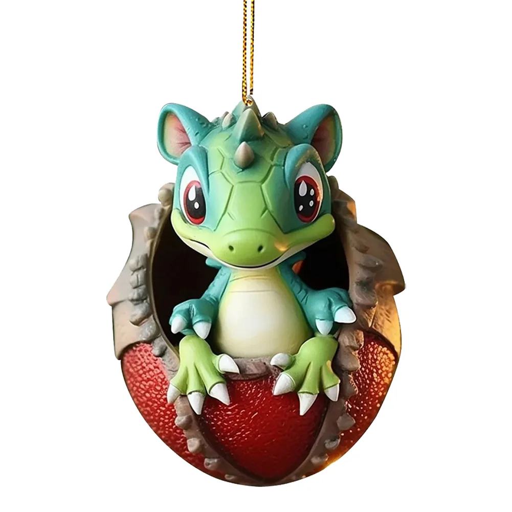 Christmas Dragon Egg Decoration Novelty Cute Acrylic Party Favors (E)