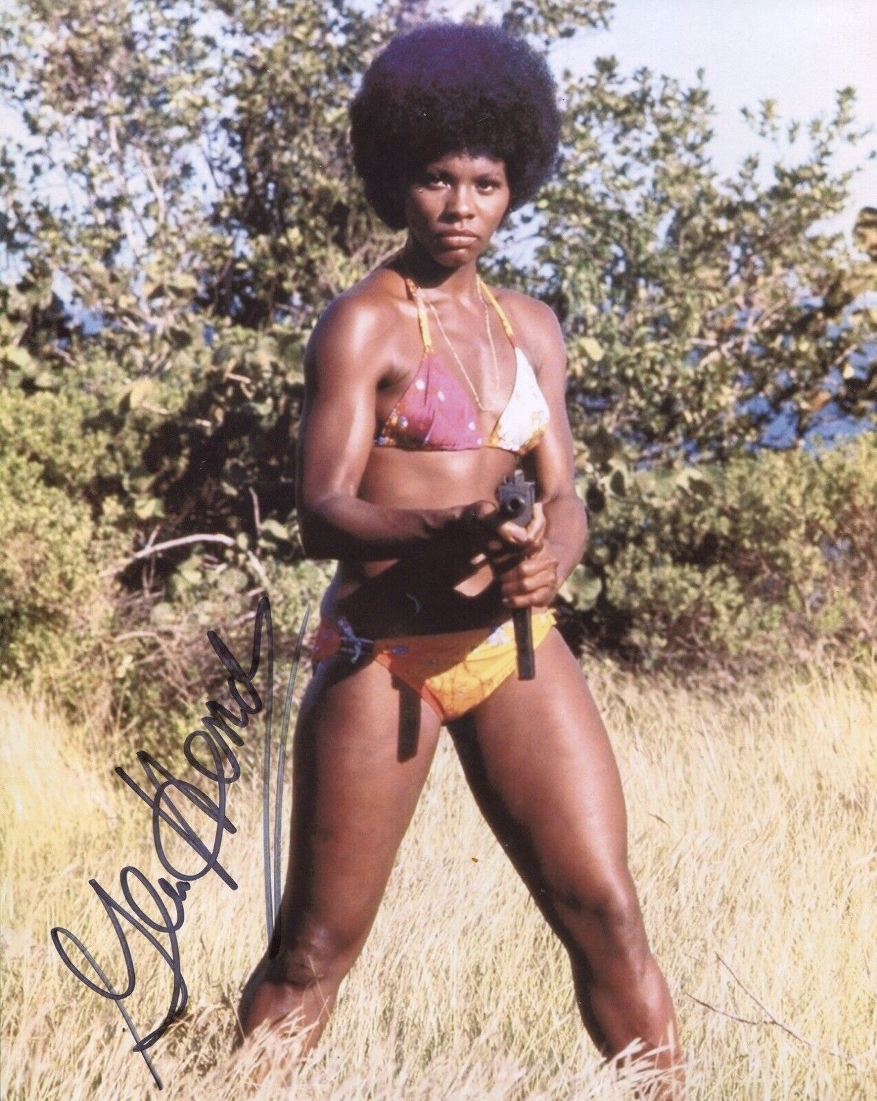 James Bond Live & Let Die girl Gloria Hendry signed Photo Poster painting Ref1 - UACC DEALER