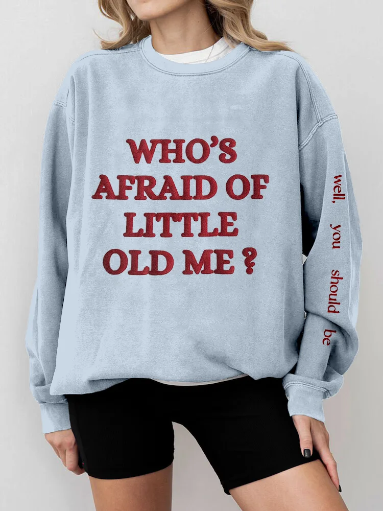 New Album Inspired Who's Afraid Comfy Sweatshirt