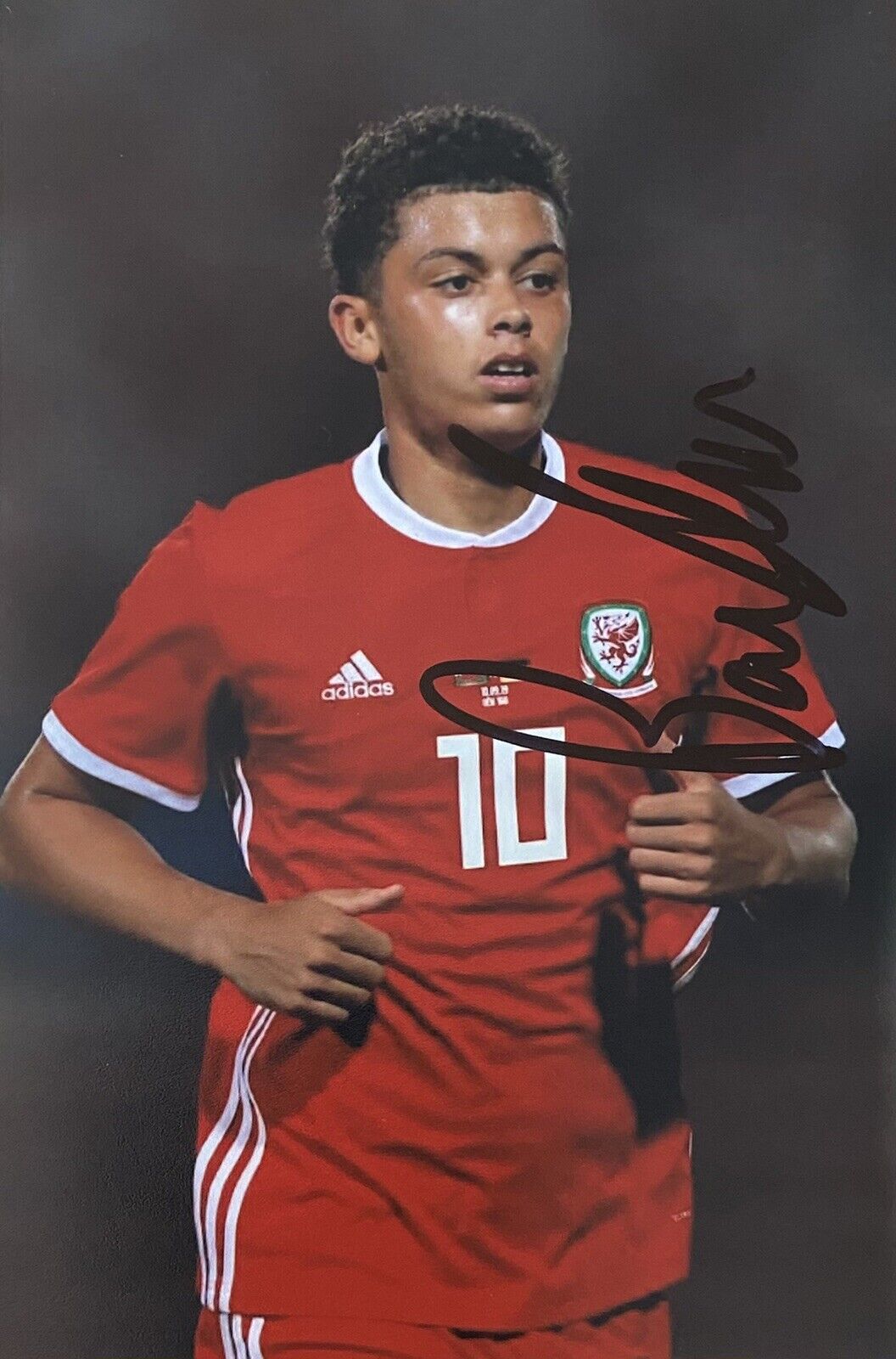 Brennan Johnson Genuine Hand Signed Wales 6X4 Photo Poster painting 3