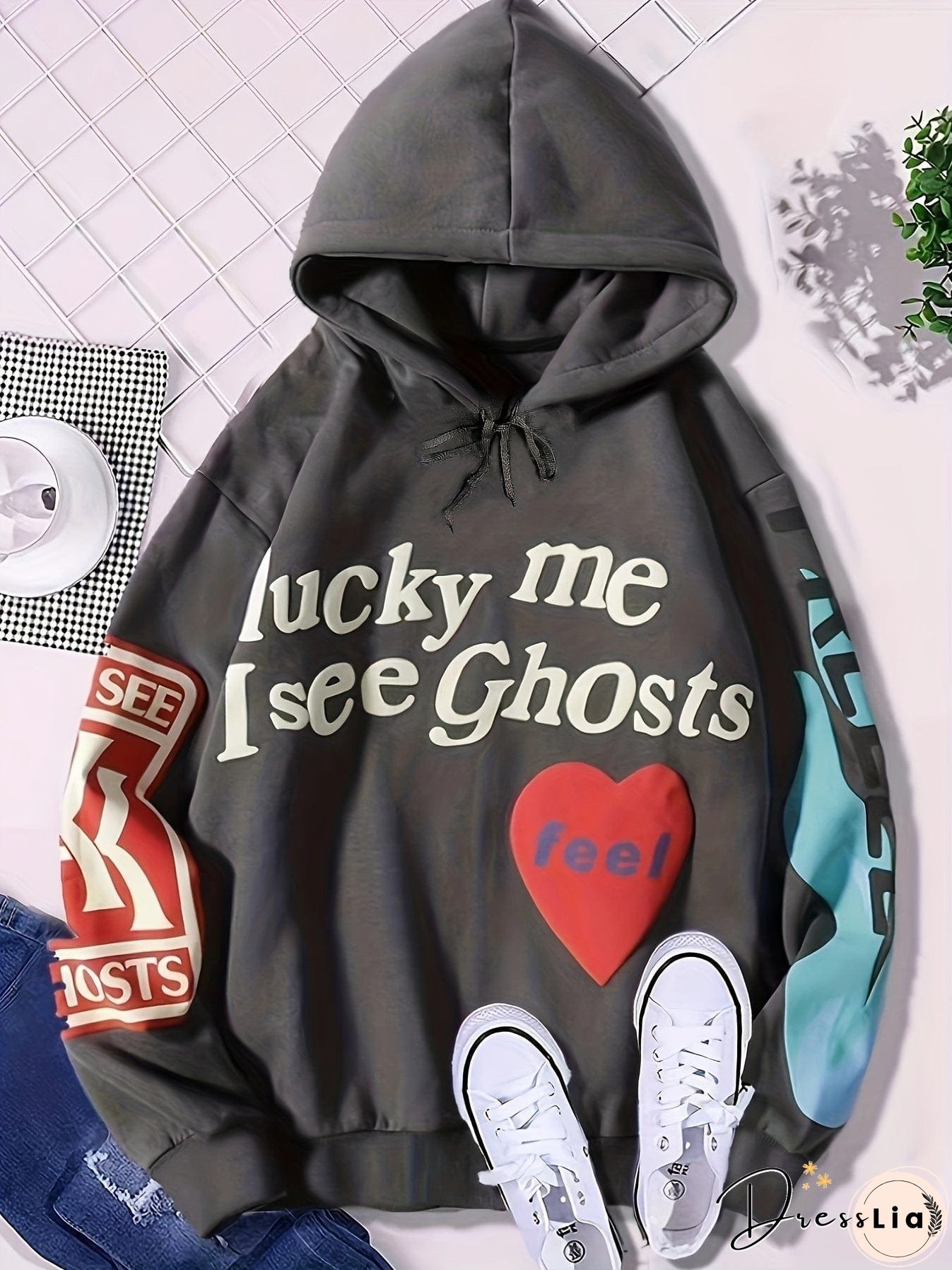 Autumnal Text Graphic Sweatshirt