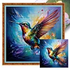 Colorful Hummingbird-11CT Stamped Cross Stitch 40*40cm/15.75*15.75in