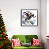 Diamond Painting-DIY Full Round Drill Flying Santa(40x40cm)