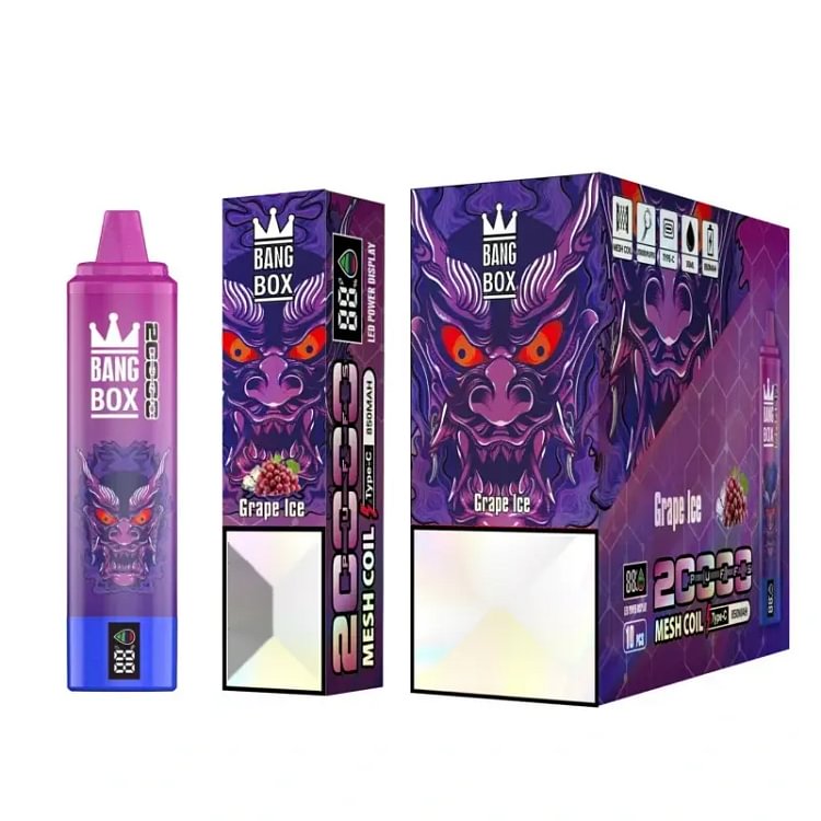 Bang Box 20000: 20.000 Z&uuml;ge Vape mit LED-Display & 36ml E-Liquid  www.vapeshoppromax.com