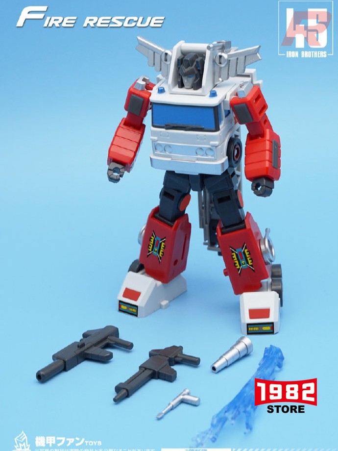 MFT MF-45R FIRE RESCUE TEAM Mini Transformers Toys Model Action Figure Gift