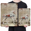 Wooden Horse - Vintage Metal Signs(12*16Inch) - Horse
