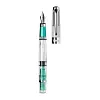 Transparent large-capacity calligraphy piston ink-absorbing fountain pen