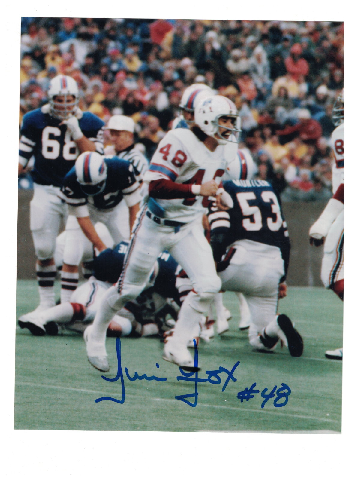 Tim Fox New England Patriots Signed 8 x 10