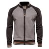 Winter Men's Patchwork Knit Jacket Lapel Jacket