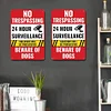 2pcs - Warning - Vintage Metal Signs(8*12Inch)