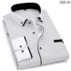 Men's Long-sleeved Contrasting Casual Fashion Shirt