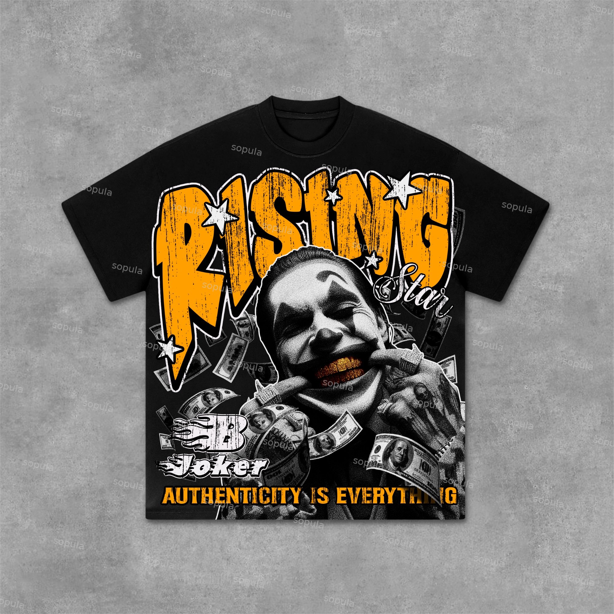 Sopula Joker Money Authenticity Is The Important Graphic T-shirt - SOPULA