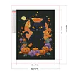 Diamond Painting -DIY Full Square Drill Halloween Cat(35x45cm)