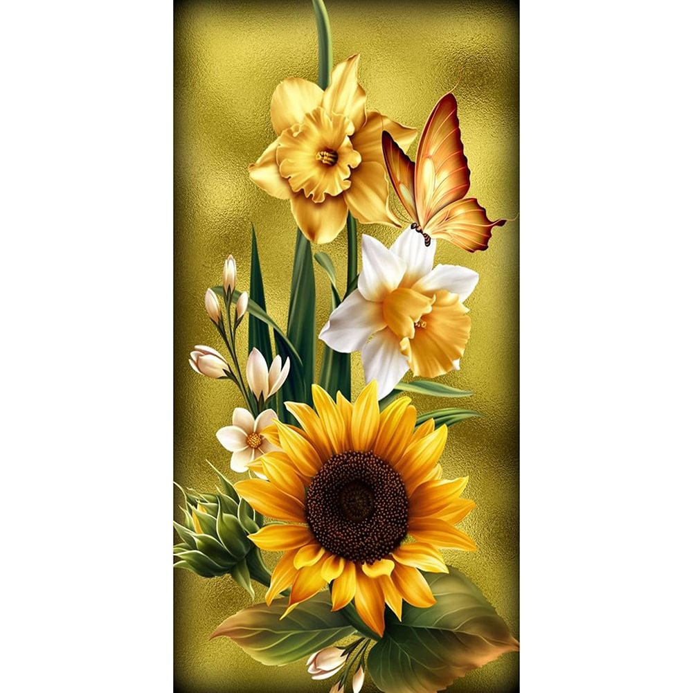 Sunflower - Full Round - Diamond Painting(45*85cm)