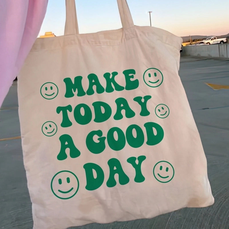 Women’s Large Canvas Color Block Streetwear Square Open Shoulder Bag