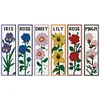 6Pcs Rose-DIY Stamped Cross Stitch Bookmark 47x28cm (Single-Sided) tapestrymarket