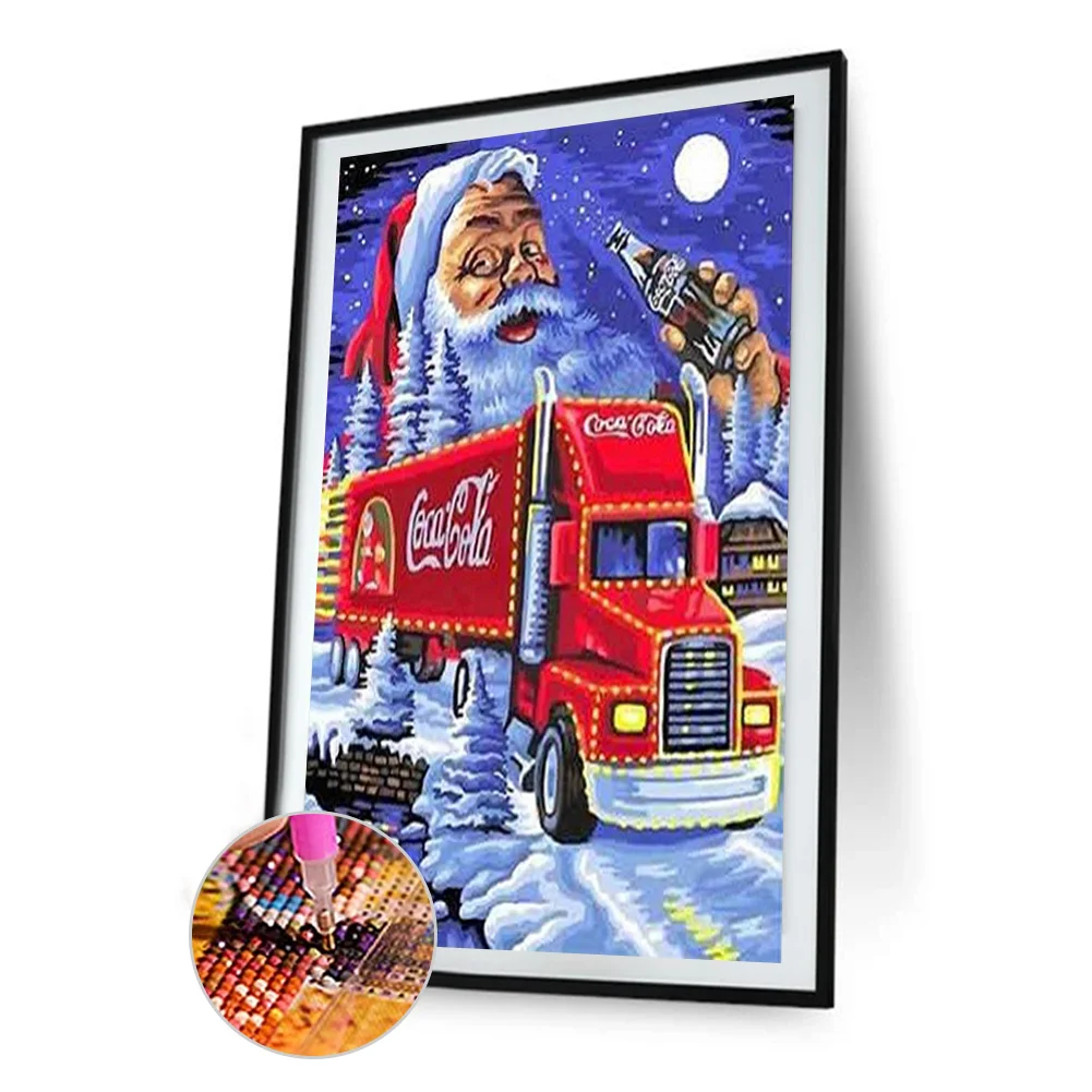 Diamond Painting - Full Round Drill - Santa Claus(30*50cm)
