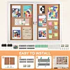 [US Local Warehouse] Enclosed Bulletin Board with Locking Door Outdoor Bulletin Board Aluminum Frame Wall Display Case Weatherproof for  Office Commercial Hospital Etc