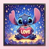 Stitch'S Love Under The Stars-11CT Stamped Cross Stitch 40*40cm/15.75*15.75in