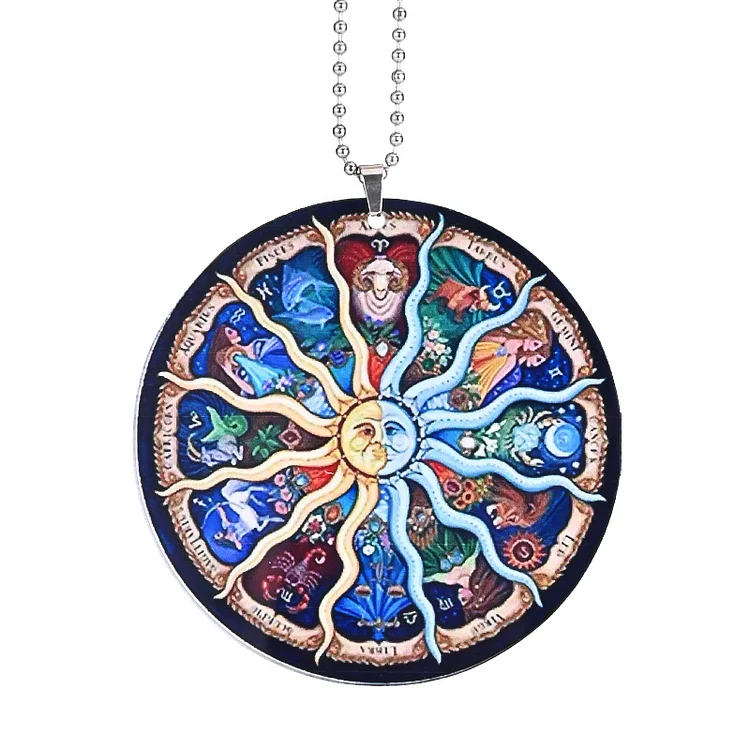 Twelve Constellations Sun Health Ornaments Pendant-BSTC1067