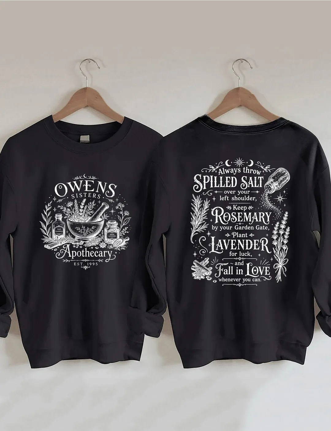 Magic Practical Owens Sisters Apothecary Sweatshirt