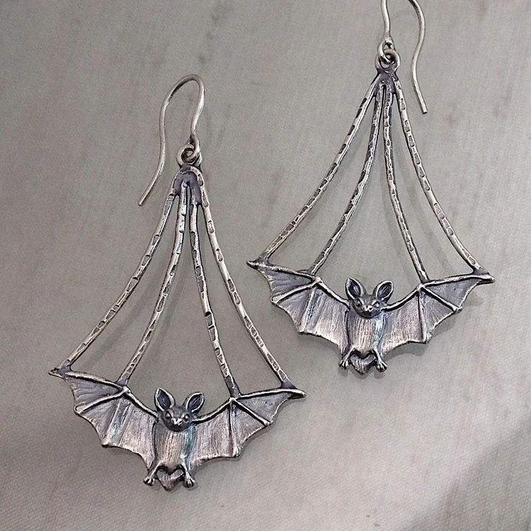 Vintage Bat Earrings