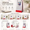 2027 New DIY Diamond Painting Flower Butterfly Desk Calendar Set 12-Month Flip Calendar Design Monthly Planner Office Desktop Decor