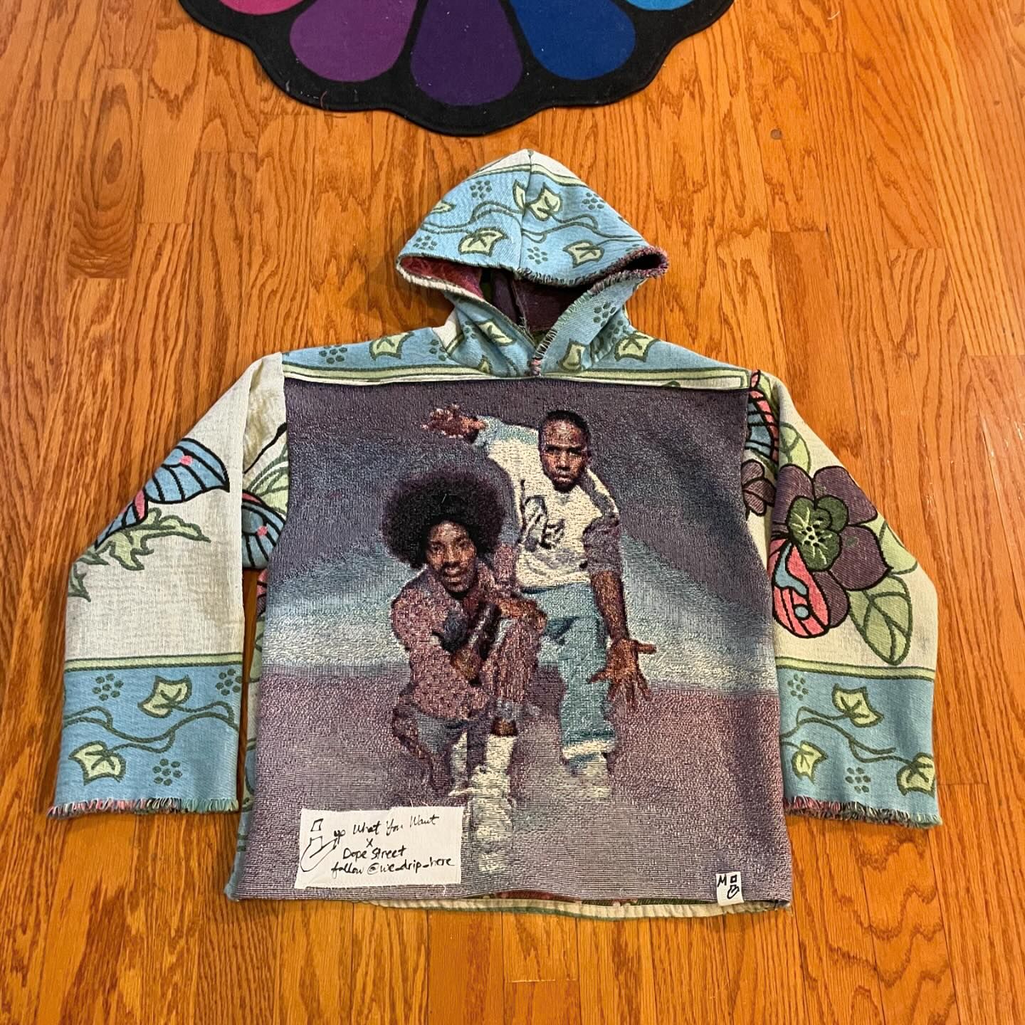 Casual Street Hip-Hop Rap Tapestry Hoodie