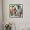 Diamond Painting-DIY Full Round Drill Garden Old Lady