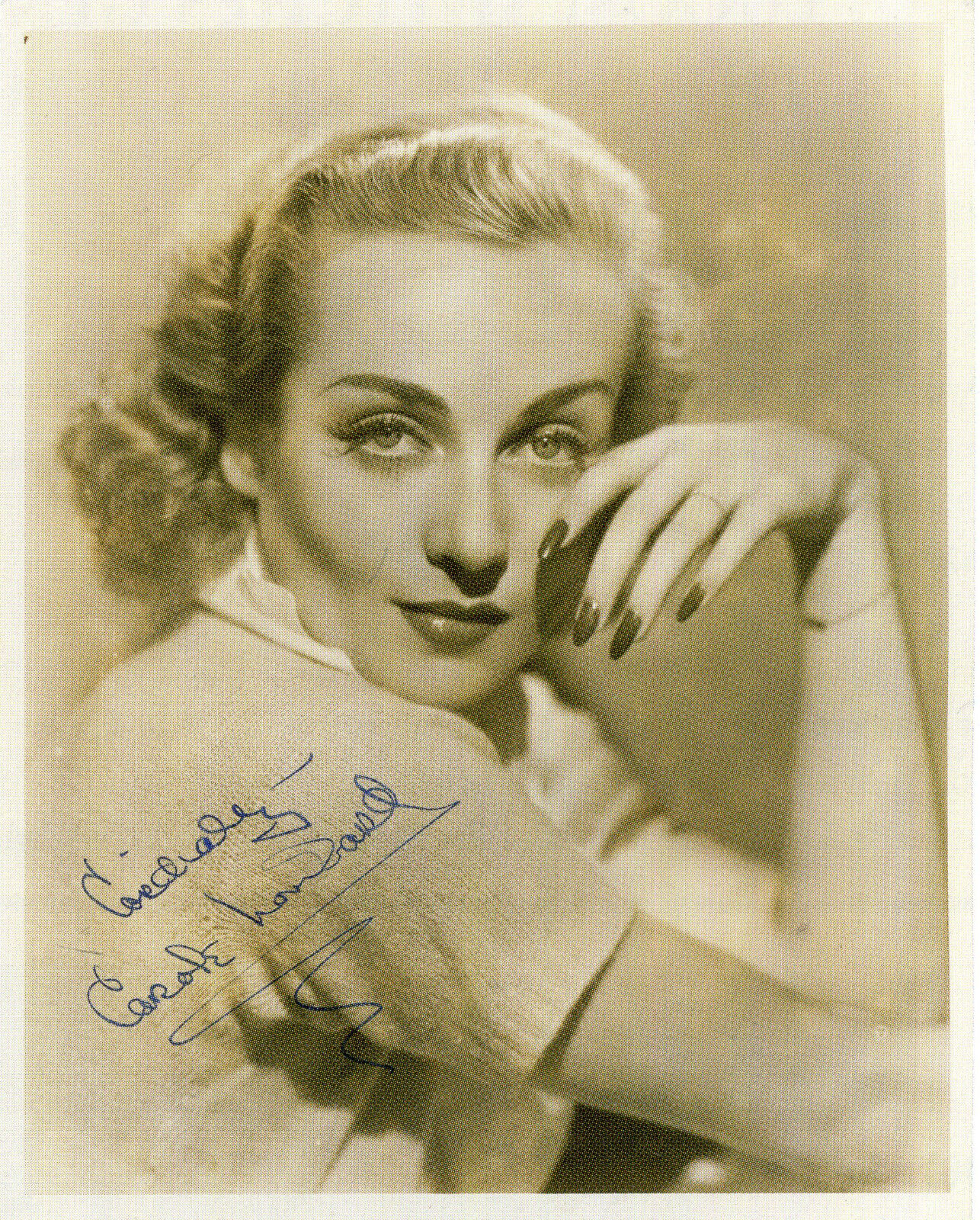 CAROLE LOMBARD Signed Photo Poster paintinggraph - Film Star Actress - preprint