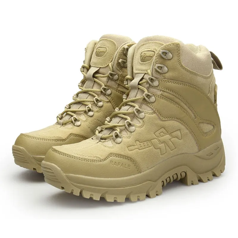 New Autumn Winter Snow Boots Size 39-46 Quality Military Desert boots Men Tactical Combat Ankle Boots Botas Work Safety Shoes