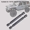 AMK 2Pcs Heavy Duty Metal Drive Shaft 160mm-215mm Internal Spline CVD Driveshaft for 1/6 RC Crawler Car Axial SCX6 Jeep JLU Wrangler 4WD Upgrade Parts