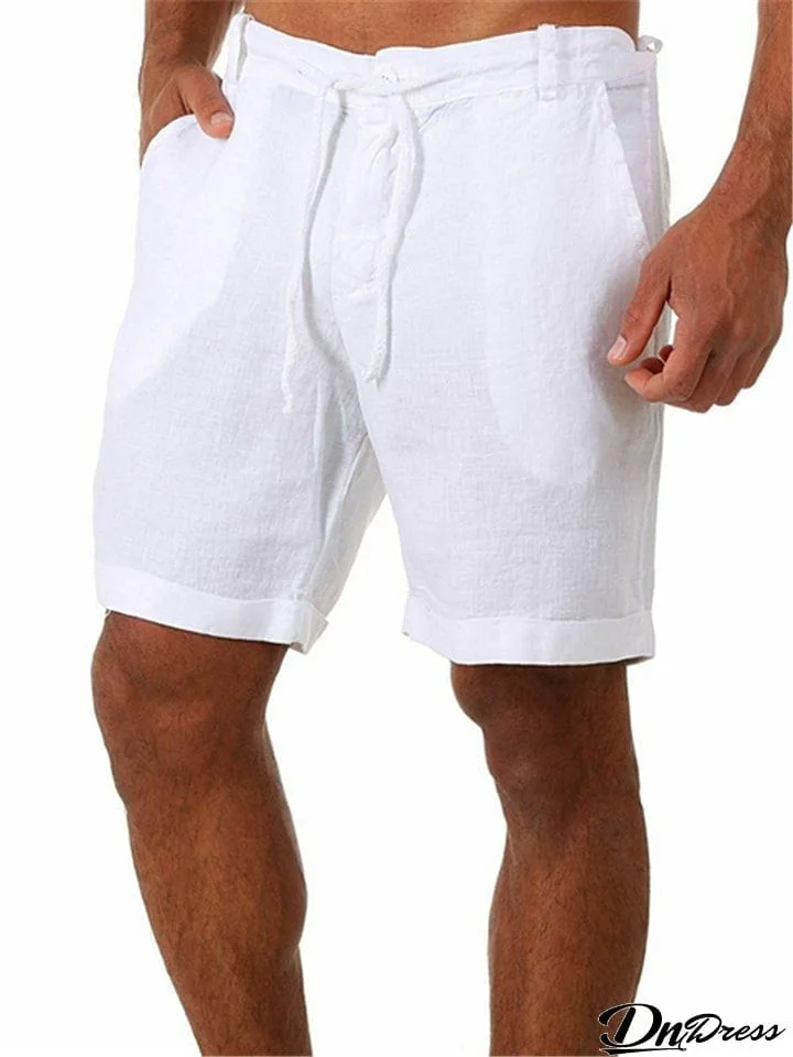 Men's Breathable Solid Color Shorts