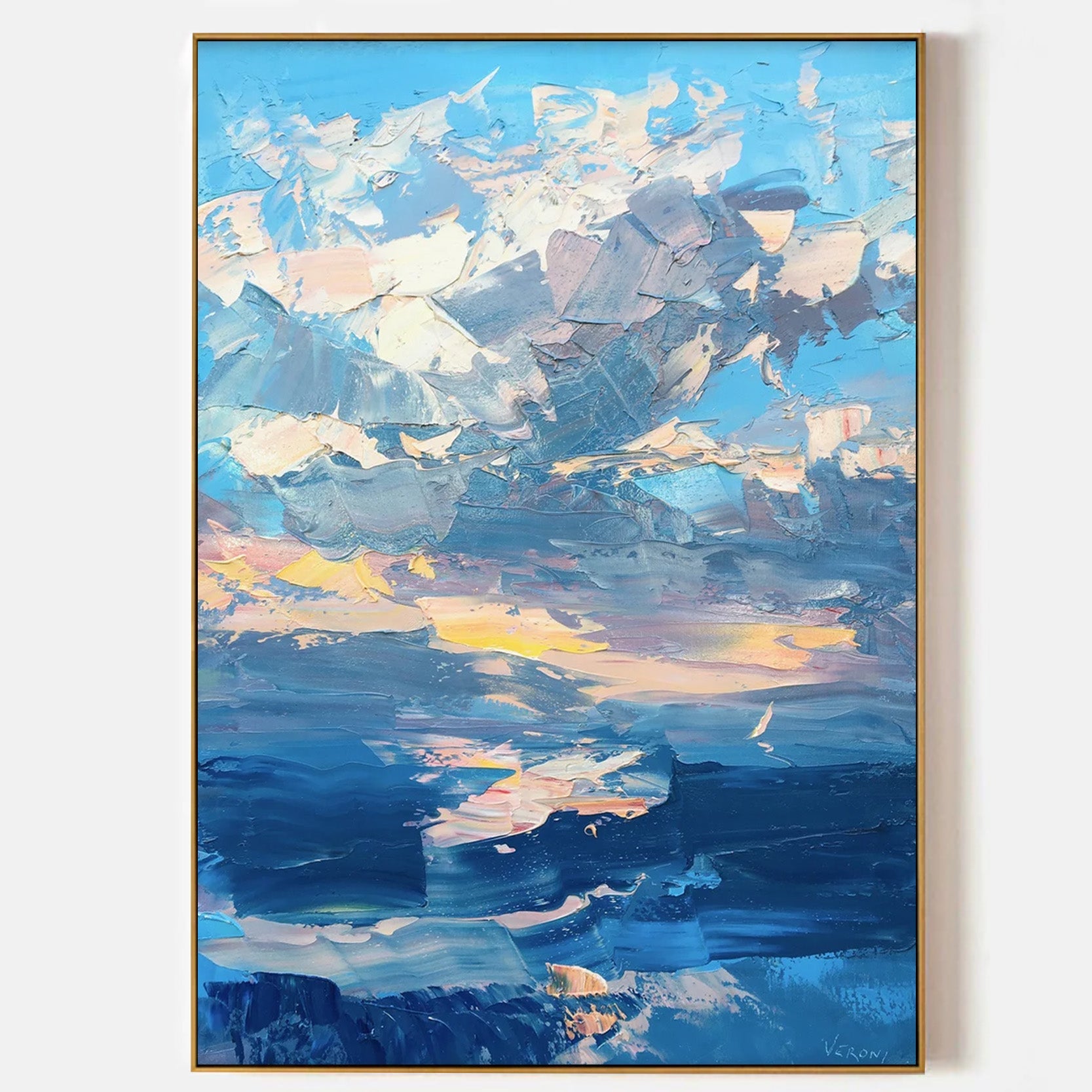 Arabelart AR645 Framed Canvas Art - Hand-Painted Masterpiece