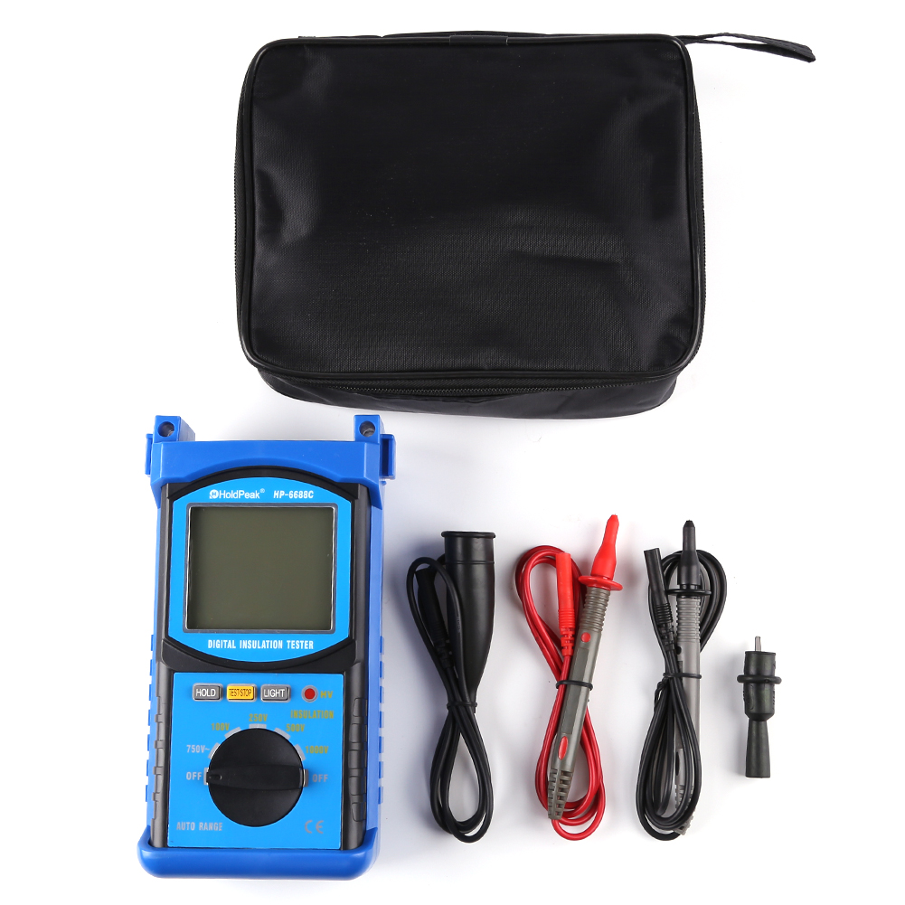 

HP-4300 Digital Megger Megohmmeter Earth Ground Resistance Tester Meter, 501 Original