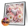 Bulles de fleurs en forme de c&oelig;ur pour la Saint-Valentin, kits sp&eacute;ciaux de peinture en forme de per&ccedil;age partiel 5D pour adultes d&eacute;butants, peintures e