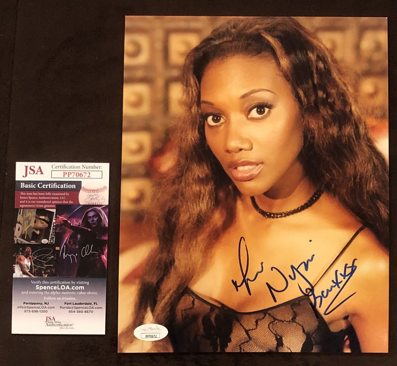 Nyomi Banxxx Signed 8x10 Photo Poster painting ADULT STAR AUTOGRAPH Penthouse JSA Rare