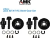 AMK 2pcs Heavy Duty Overdrive Bevel Gear, 30T/8T Bevel Gear Set for 1/10 RC Crawler Car Axial SCX10 II RGT 86100 Redcat GEN8 Element Enduro CC01 Front Rear Axle