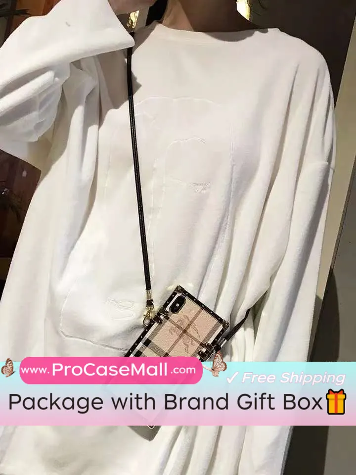 Classic Burberry Signature Canvas Leather Apple iPhone Case Samsung Galaxy Crossbody