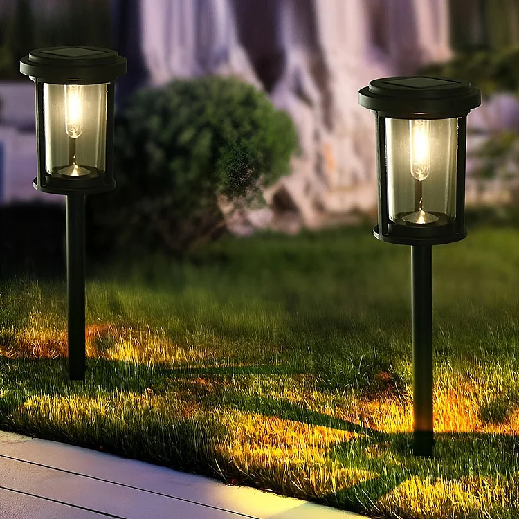 Outdoor Solar Post Lights Pathway Lights Garden Lights Waterproof Landscape Lighting - Appledas