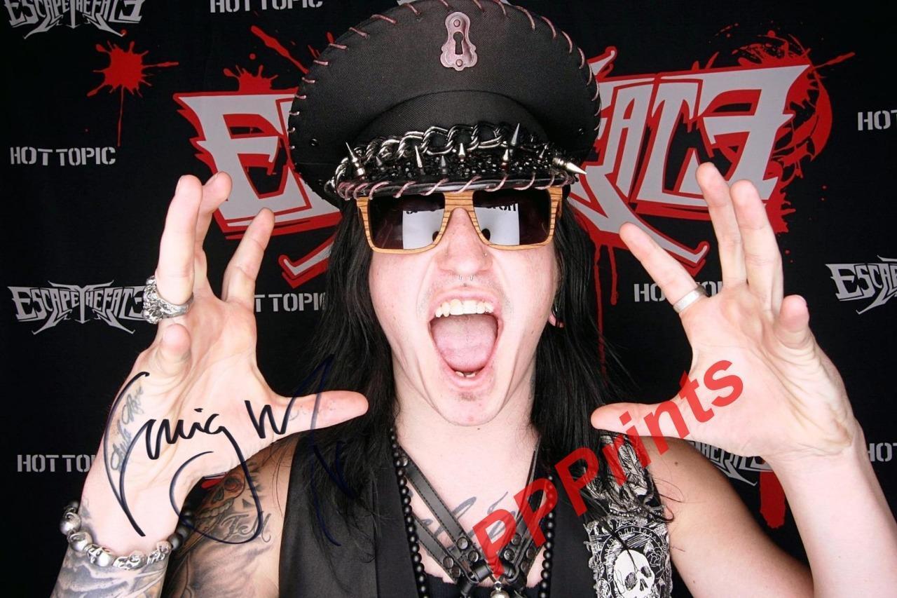 CRAIG MABBITT ESCAPE THE FATE AUTOGRAPHED 10X8 SIGNED REPRO Photo Poster painting PRINT