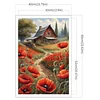 (US Local)Poppy-11CT Stamped Cross Stitch Kit(40x60cm)