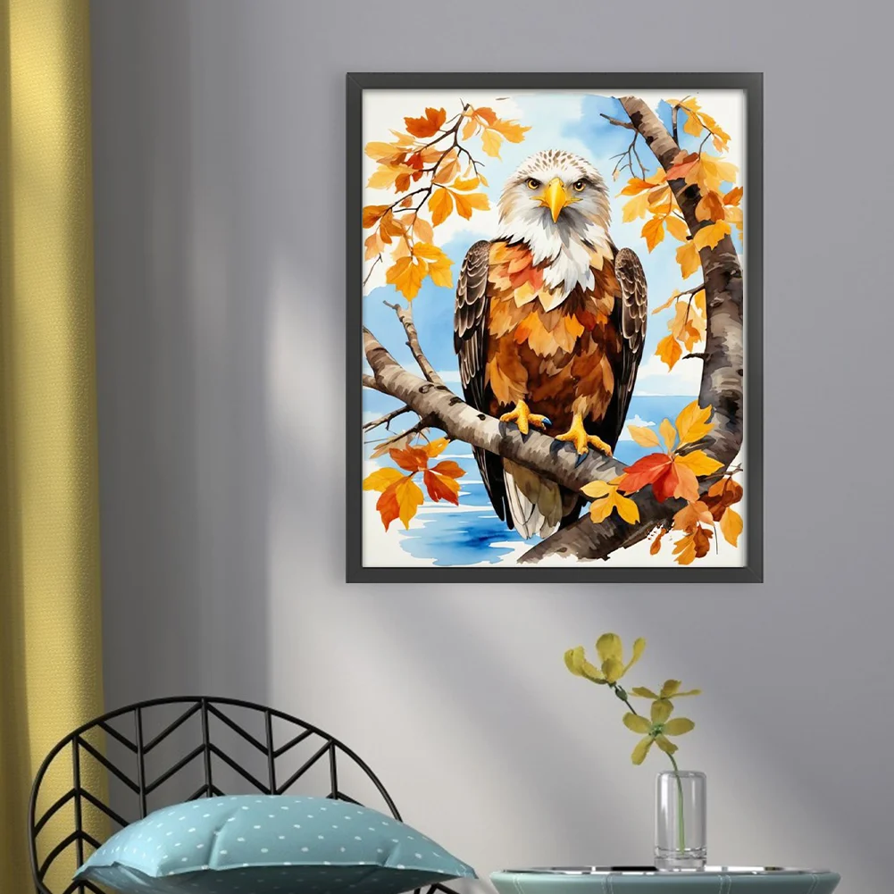 DIY Stamped Cross Stitch 11CT Full Embroidery 40*50cm - Eagle In The Woods