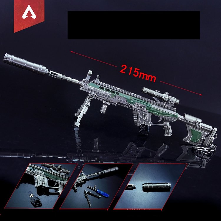 ToyTime 2022 New APEX Hero Peripheral R301 Carbine Alloy Weapon Toy Model APEX Legends Weapon Toy For Birthday Gift