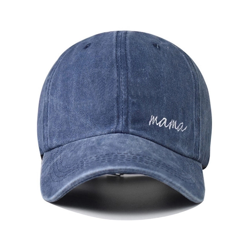 Unisex Basic Minimalist Letter Embroidery Curved Eaves Baseball Cap