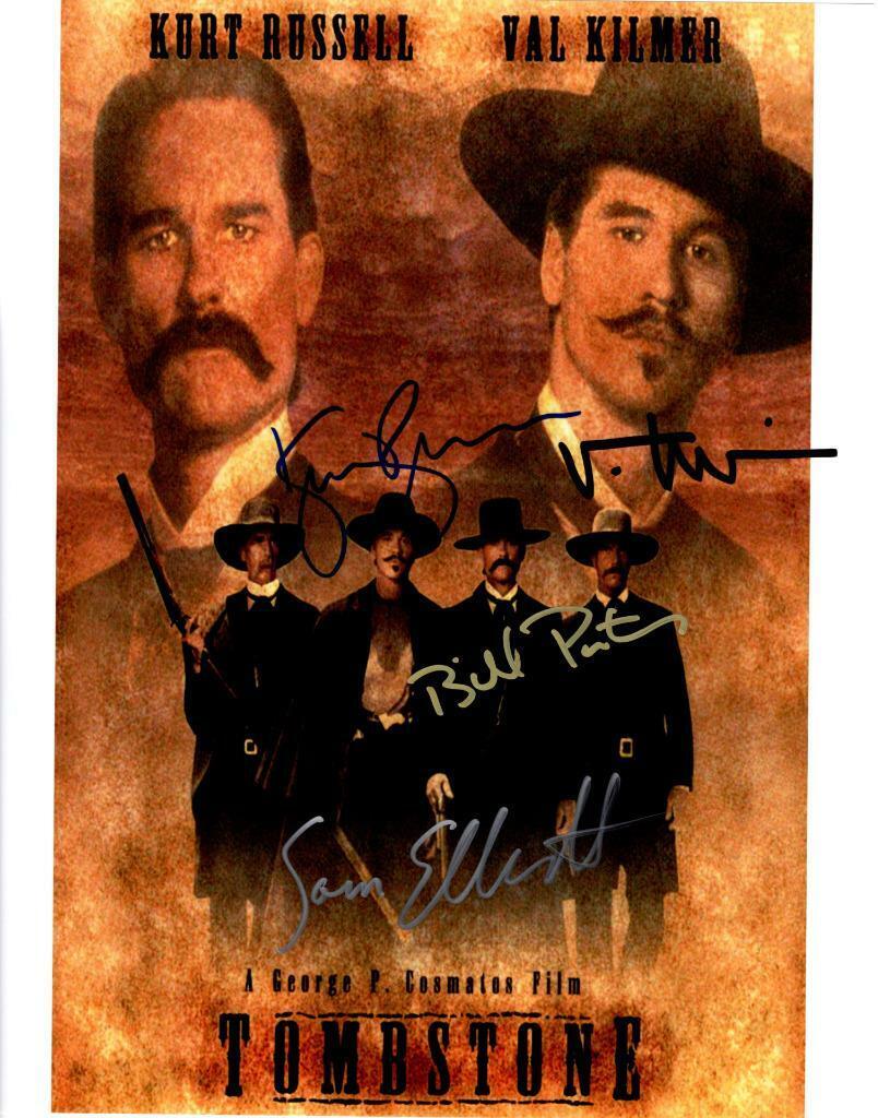 Val Kilmer Paxton Elliott Russell signed 11x14 Photo Poster painting autographed includes COA