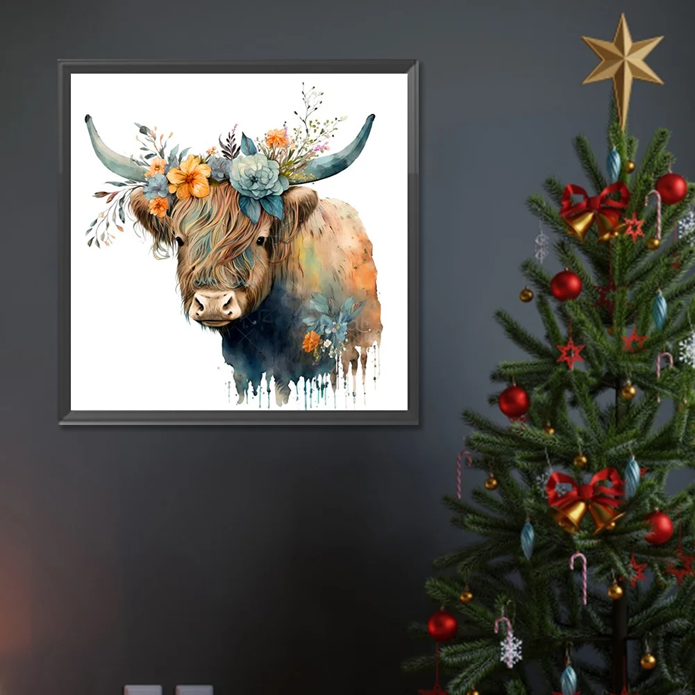 Diamond Painting - Full Round Drill - Flower Yak(Canvas|30*30cm)