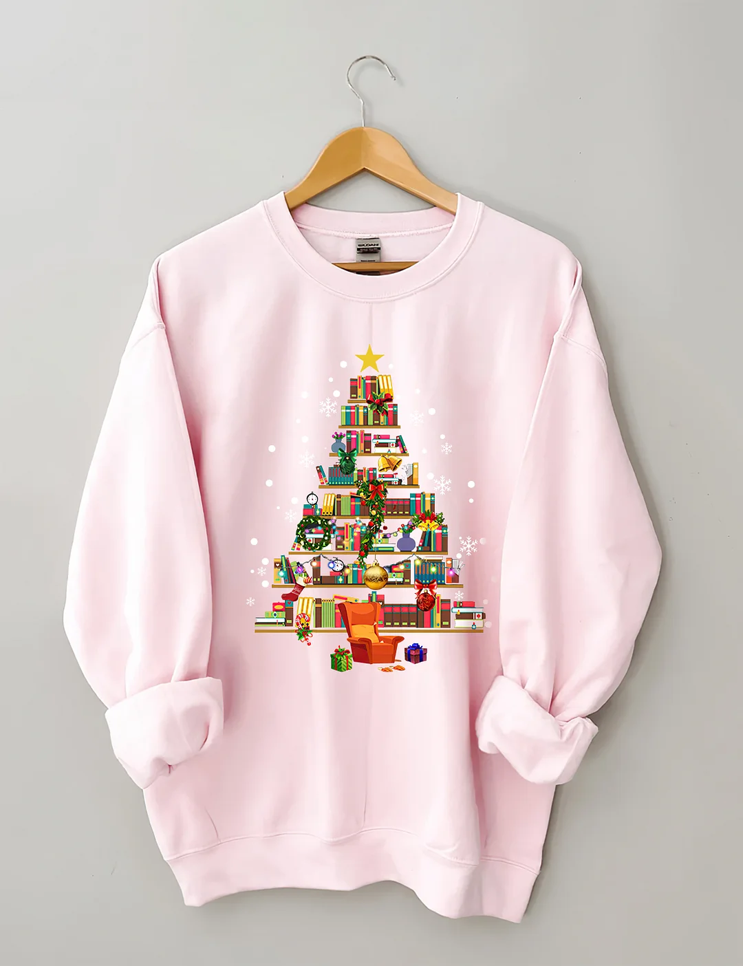 Book Christmas Tree Sweatshirt