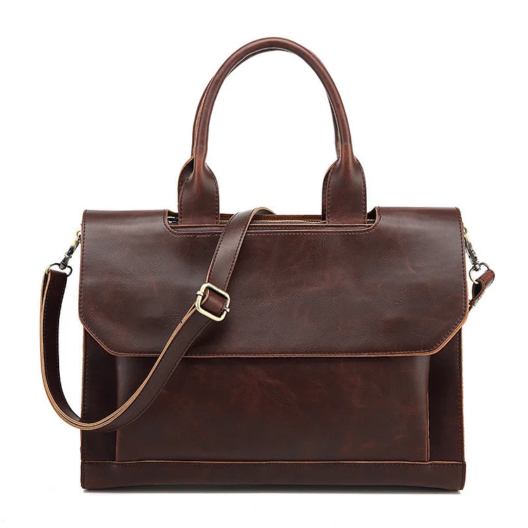 Men's retro shoulder bag business briefcase